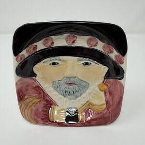 Vintage Shorter & Son Staffordshire Pirate Character Dish Hand Painted England